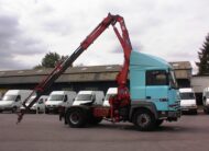 TRACTEUR ROUTIER RENAULTR 385 ti + GRUE