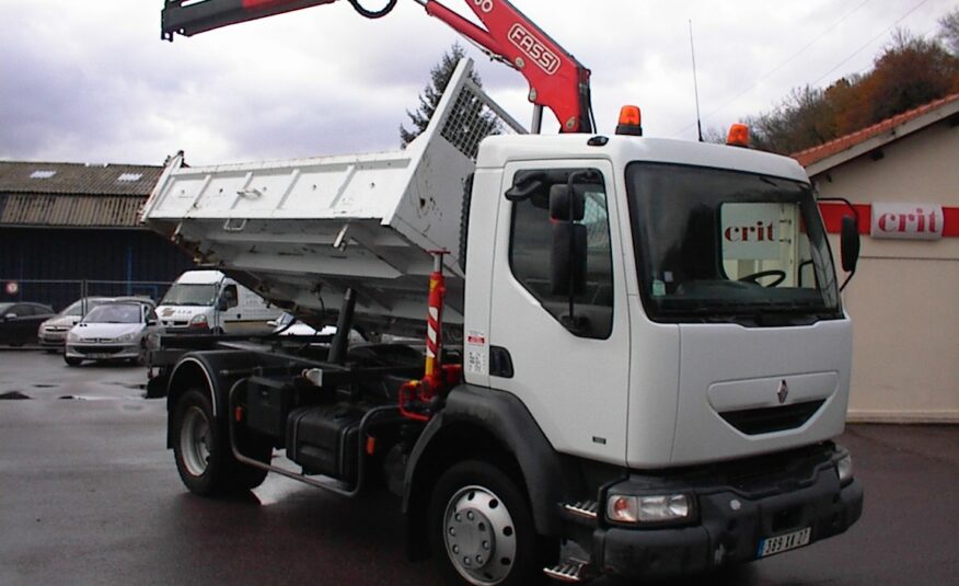 Renault Midlum Bi Benne Grue