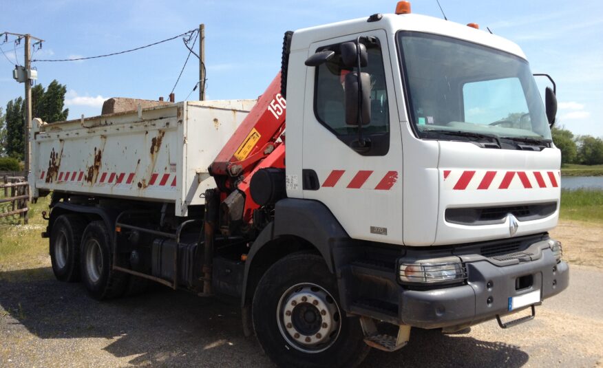 Renault Kerax 370 6X4 bi benne Grue