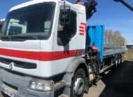 CAMION RENAULT PLATEAU GRUE MARREL 16T/M