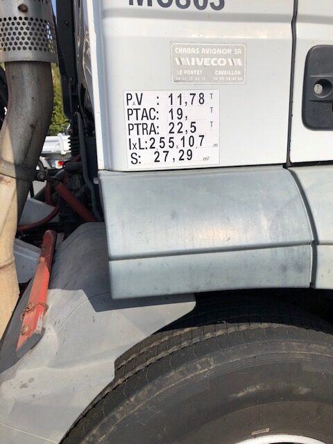 IVECO PLATEAU GRUE 19T 190S27