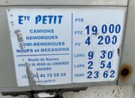 REMORQUE PLATEAU RIDELLES ALU 19T