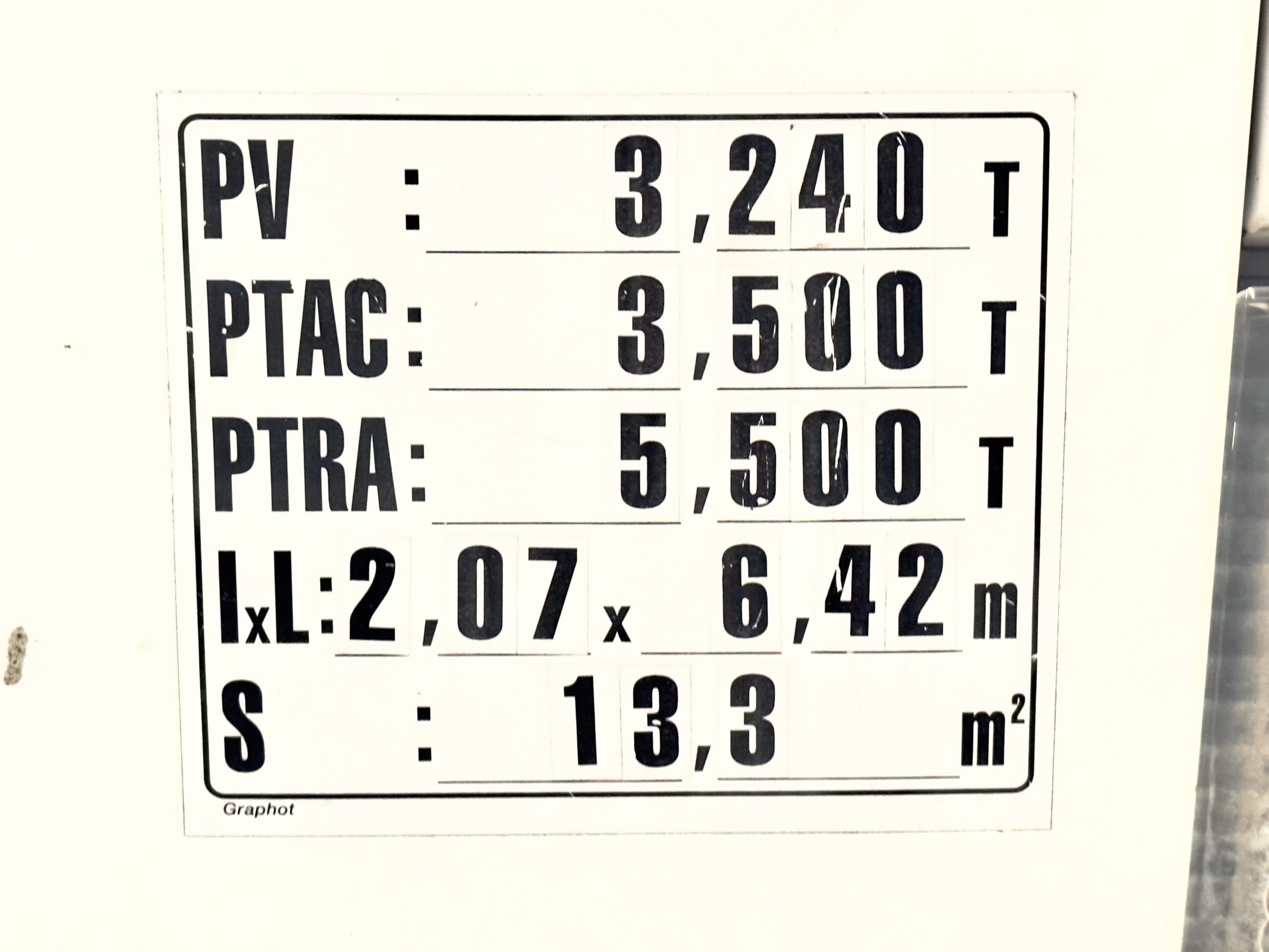 NACELLE 3,5T NISSAN CABSTAR 3.0 VASP SBFTL034 EGI T216L 16M