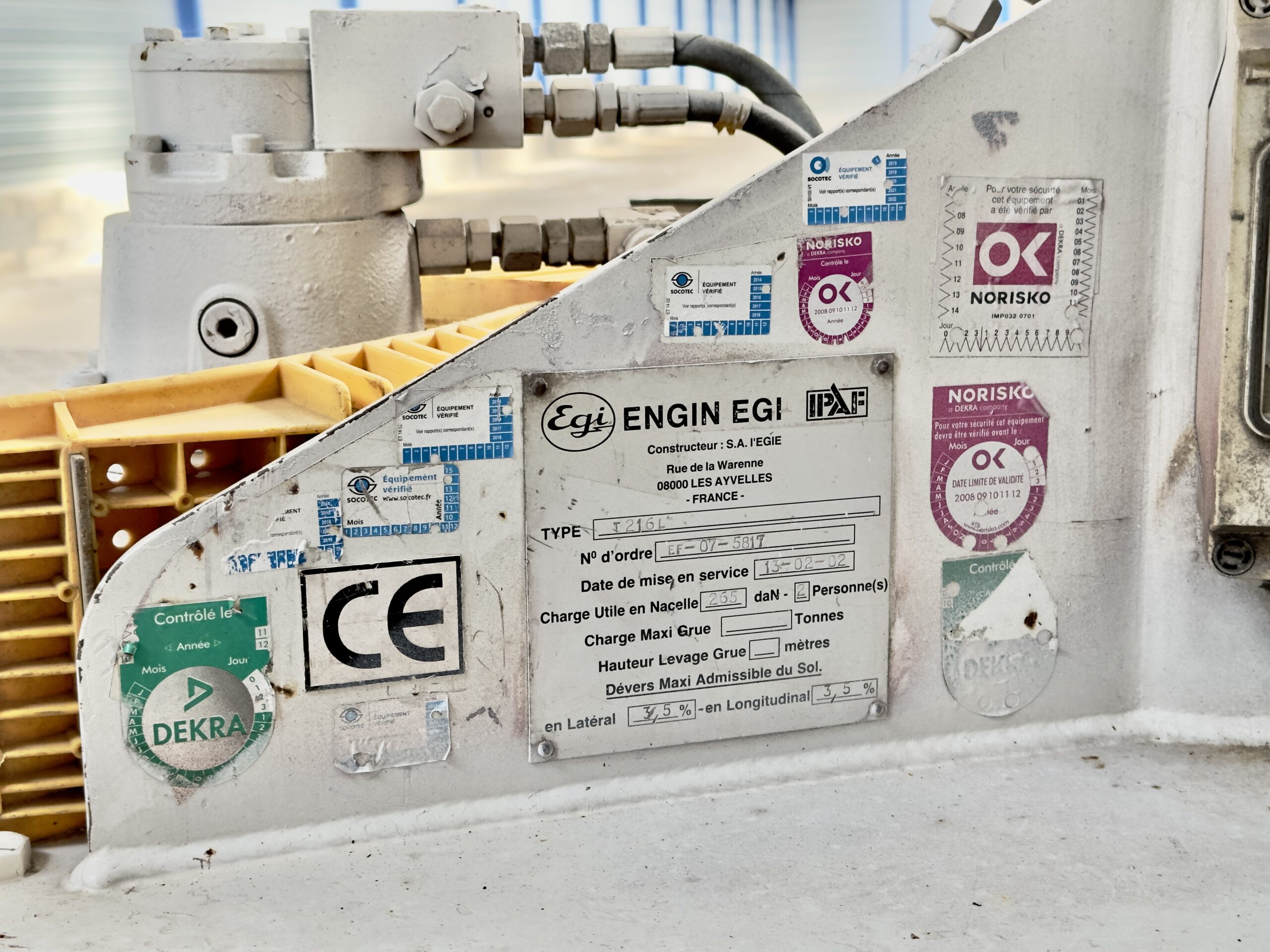 NACELLE 3,5T NISSAN CABSTAR 3.0 VASP SBFTL034 EGI T216L 16M